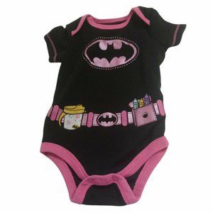 BatGirl Black and Pink One PIece Bodysuit 3-6 Months